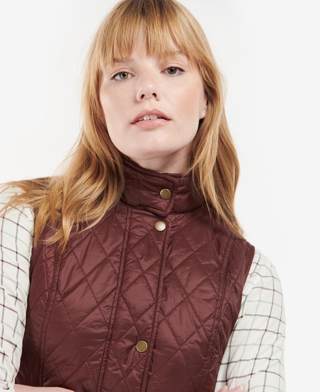 Barbour Otterburn Női Mellény Bordó | 962073-PTO