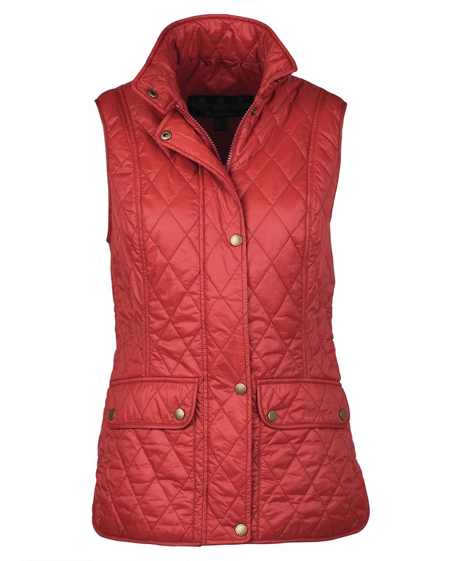 Barbour Otterburn Női Mellény Piros | 876349-AMU