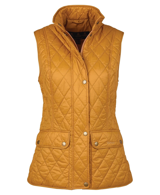 Barbour Otterburn Női Mellény Sárga | 379840-BJQ