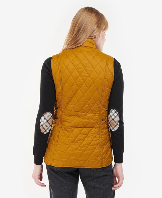 Barbour Otterburn Női Mellény Sárga | 379840-BJQ