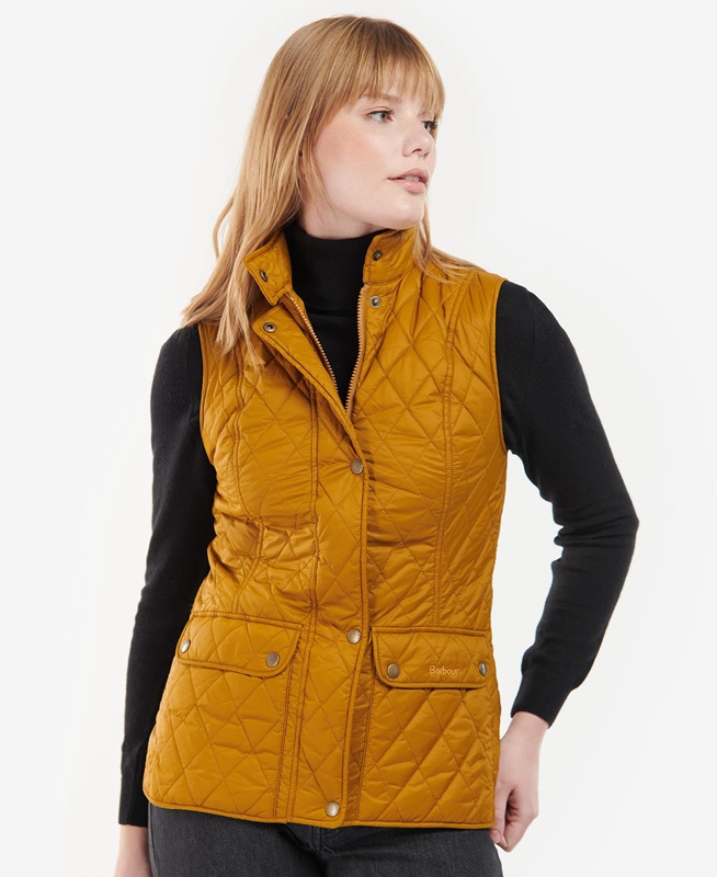 Barbour Otterburn Női Mellény Sárga | 379840-BJQ
