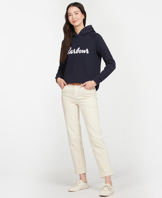 Barbour Otterburn Női Pulóverek Sötétkék | 105628-XMF