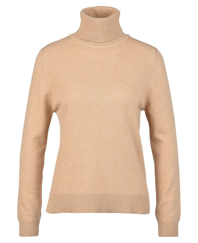 Barbour Pendle Roll-Neck Női Pulóverek Barna | 670253-ULH