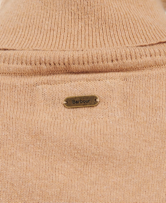 Barbour Pendle Roll-Neck Női Pulóverek Barna | 670253-ULH