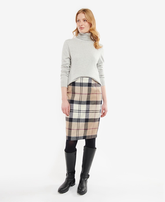 Barbour Pendle Roll-Neck Női Pulóverek Szürke | 541306-FZO