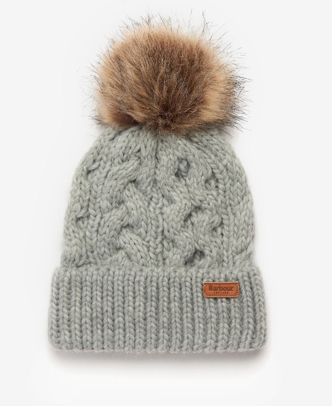Barbour Penshaw Beanie & Scarf Set Női Kalap Szürke | 740562-VYC