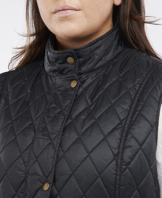 Barbour Plus Otterburn Női Mellény Fekete | 582973-GTQ