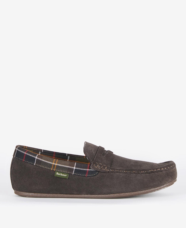 Barbour Porterfield Férfi Papucs Barna | 769453-KUF