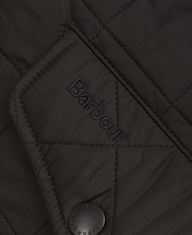 Barbour Powell Férfi Vattázott Kabát Fekete | 827645-AWN