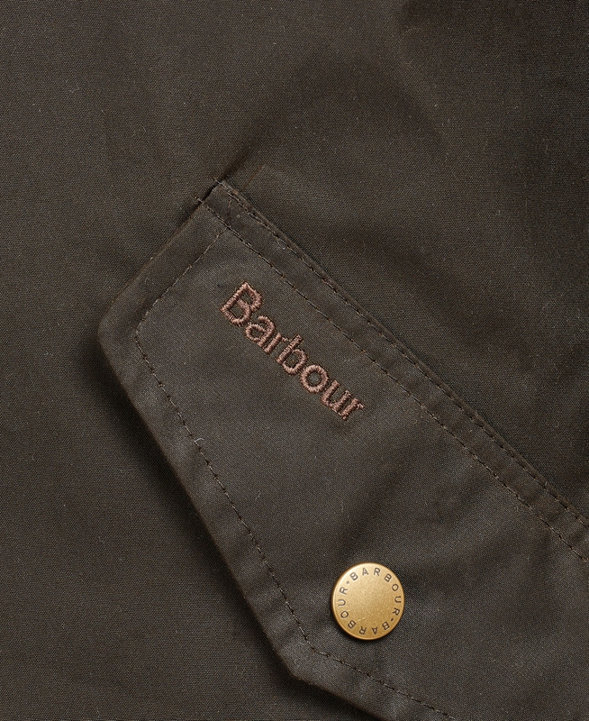 Barbour Prestbury Férfi Viaszos Kabát Olivazöld | 435907-FAC