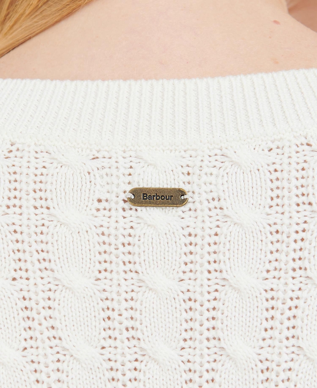 Barbour Primrose Knit Női Pulóverek Fehér | 753106-NQA