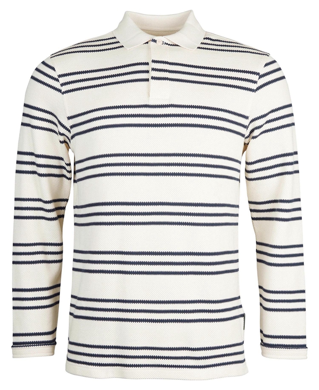 Barbour Rake Striped Férfi Pulóverek Bézs | 934687-GSH