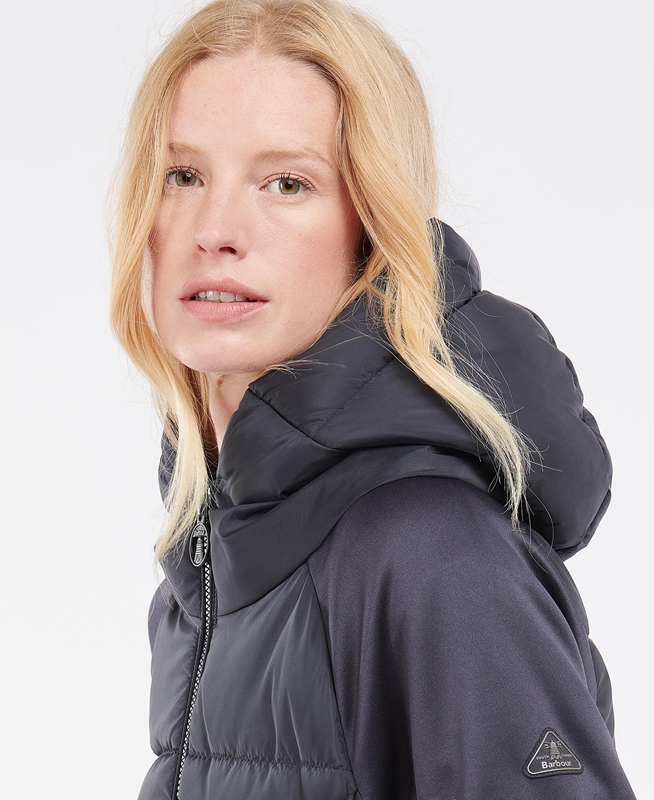 Barbour Reedley Quilted Női Pulóverek Sötétkék | 209654-AQT