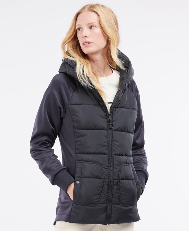 Barbour Reedley Quilted Női Pulóverek Sötétkék | 209654-AQT