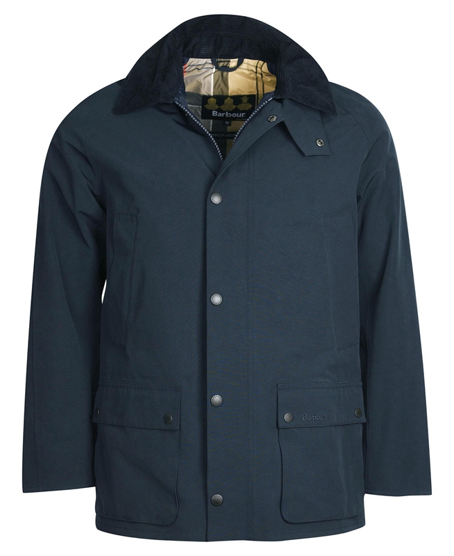 Barbour Rokig Férfi Vízálló Kabát Sötétkék | 631584-ORP