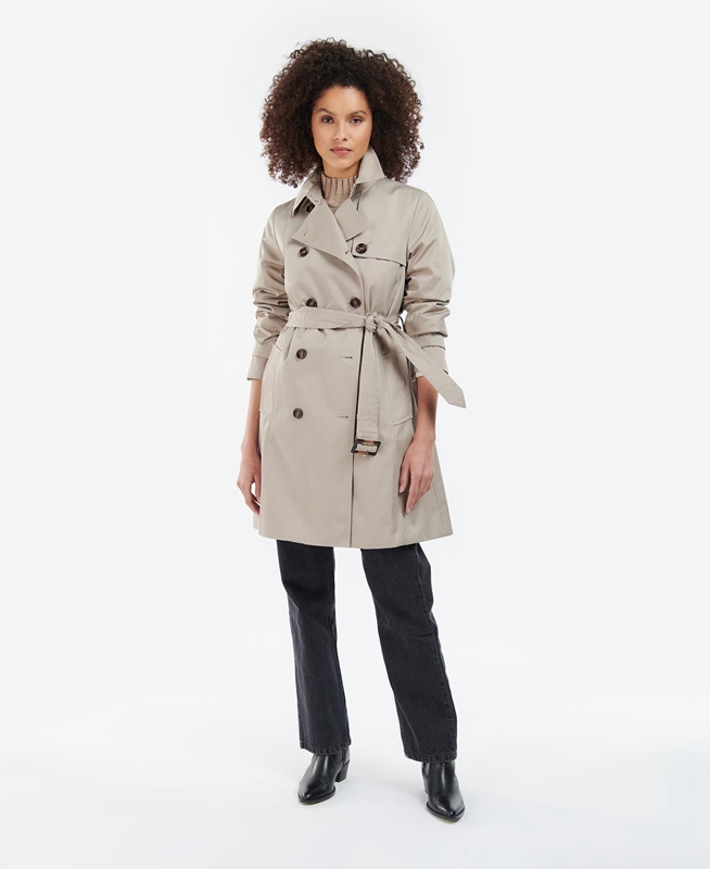 Barbour Rövid Greta Showerproof Női Alkalmi Dzsekik Szürke | 540769-GHY
