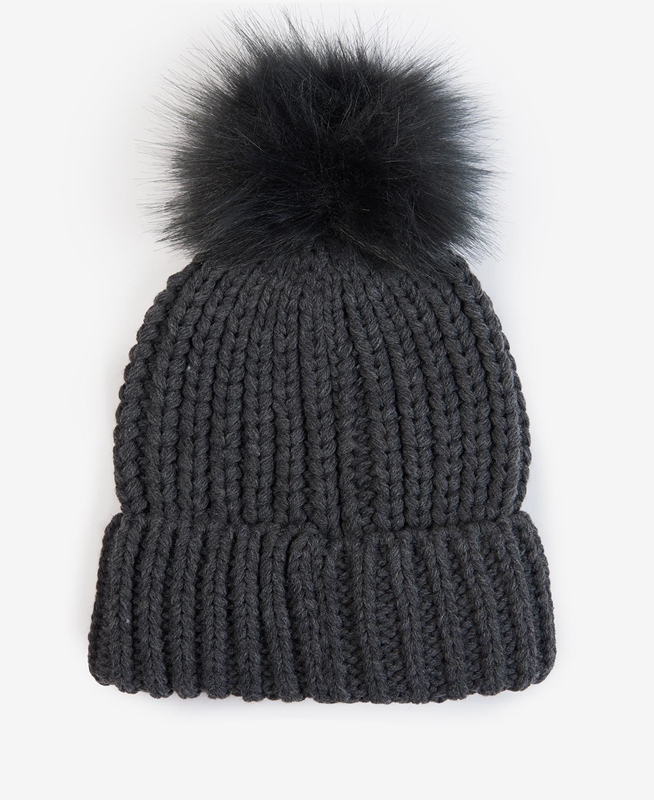 Barbour Saltburn Beanie Női Kalap Fekete | 310485-XBM