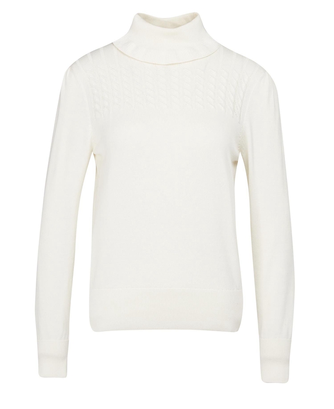 Barbour Scarlet Knit Női Pulóverek Fehér | 621085-BNZ