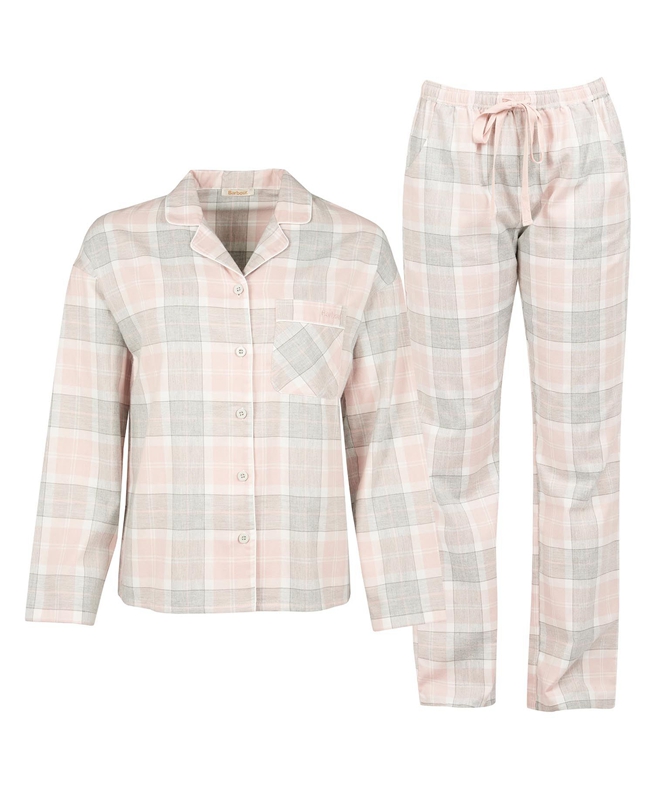 Barbour Schlafanzug-Set Ellery Női Hálóruha Rózsaszín | 269017-BJD
