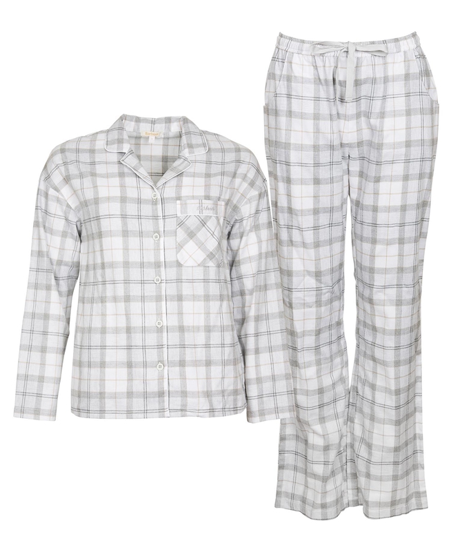 Barbour Schlafanzug-Set Ellery Női Hálóruha Szürke | 428190-ICE