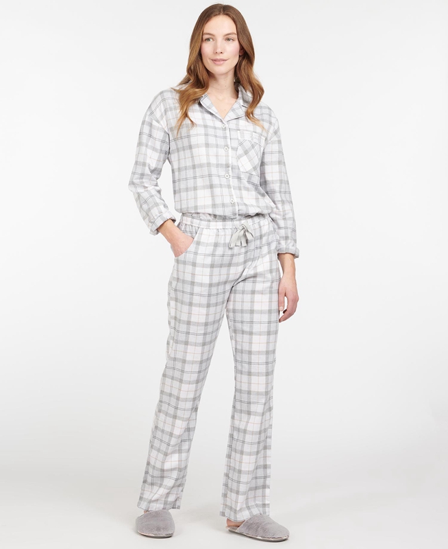 Barbour Schlafanzug-Set Ellery Női Hálóruha Szürke | 428190-ICE