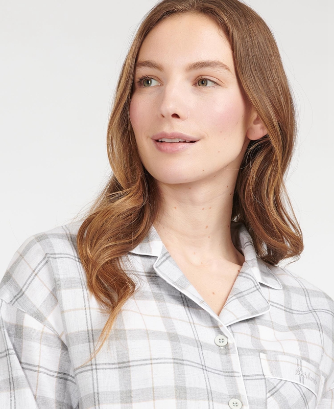 Barbour Schlafanzug-Set Ellery Női Hálóruha Szürke | 428190-ICE