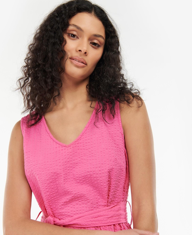 Barbour Sea Daisy Női Ruha Rózsaszín | 613582-MGH