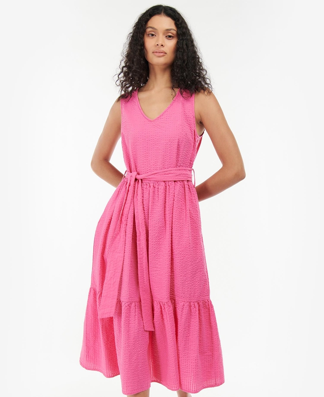 Barbour Sea Daisy Női Ruha Rózsaszín | 613582-MGH