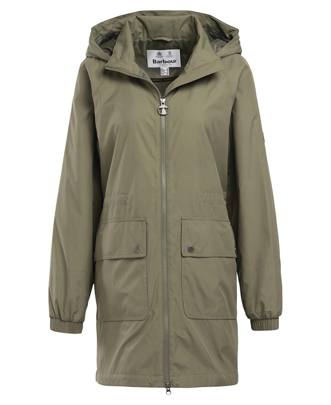 Barbour Sea Daisy Showerproof Női Alkalmi Dzsekik Olivazöld | 235817-MCY