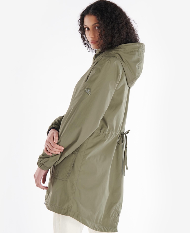 Barbour Sea Daisy Showerproof Női Alkalmi Dzsekik Olivazöld | 235817-MCY