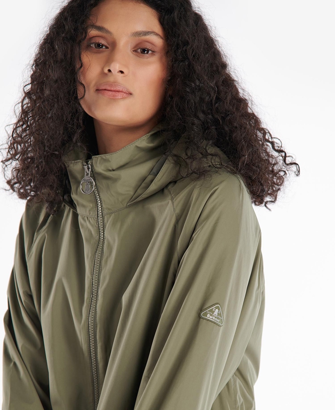 Barbour Sea Daisy Showerproof Női Alkalmi Dzsekik Olivazöld | 235817-MCY