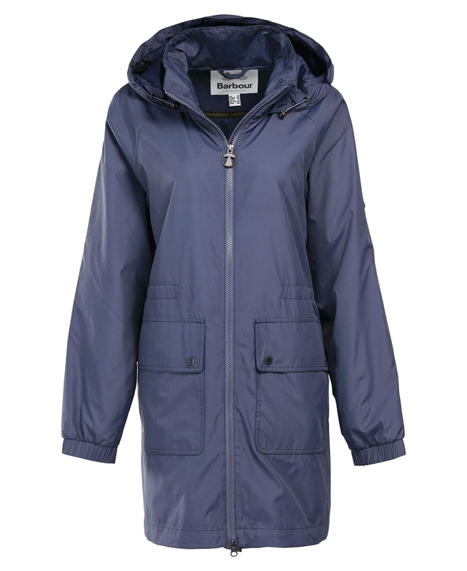 Barbour Sea Daisy Showerproof Női Alkalmi Dzsekik Sötétkék | 479806-ZAF