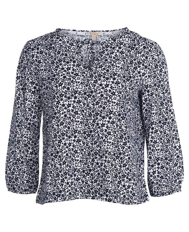Barbour Seaholly Top Női Póló Fehér | 845312-EYZ