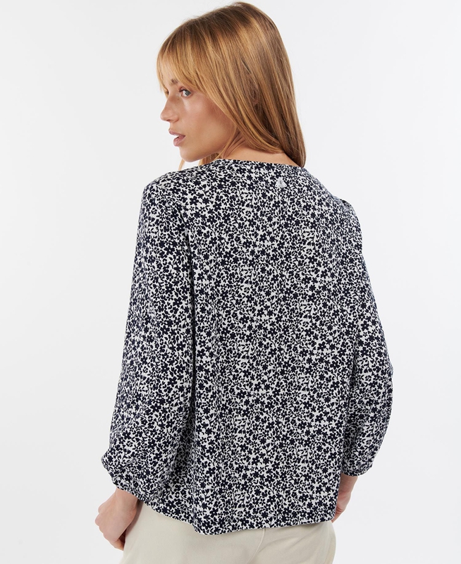 Barbour Seaholly Top Női Póló Fehér | 845312-EYZ