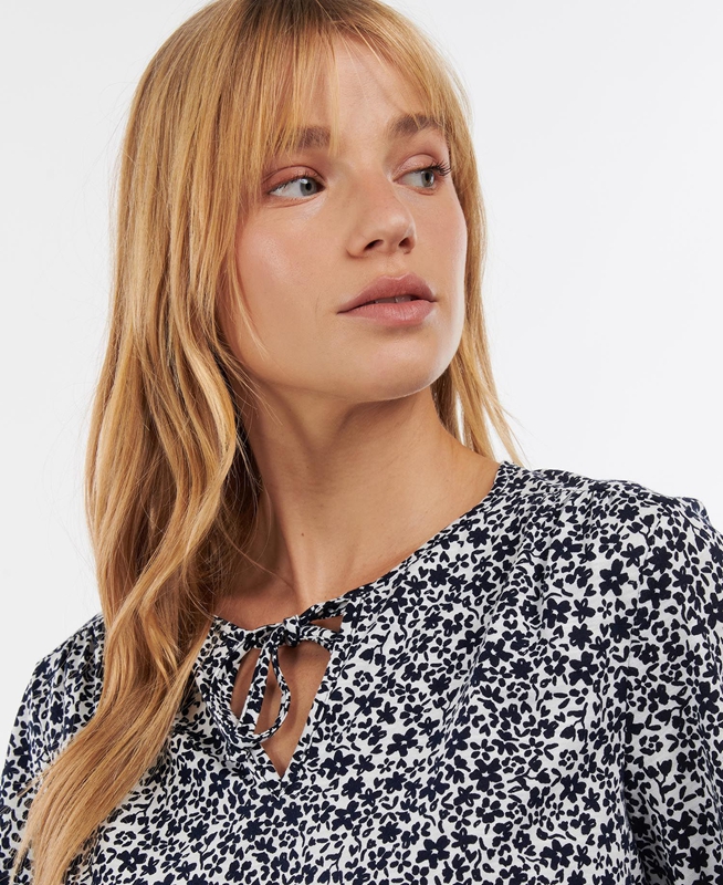 Barbour Seaholly Top Női Póló Fehér | 845312-EYZ