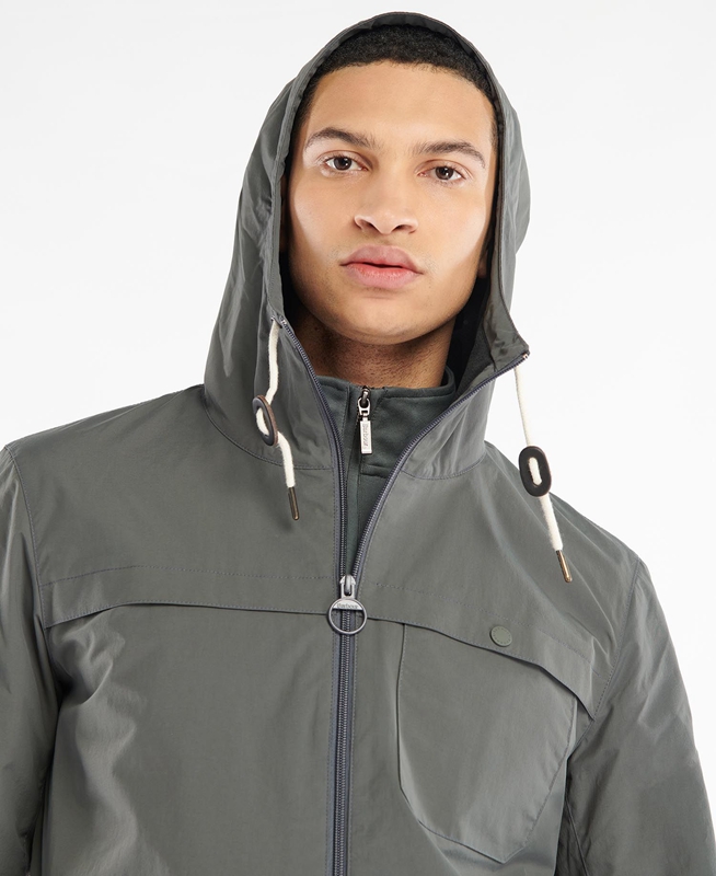 Barbour Selby Showerproof Férfi Alkalmi Dzsekik Szürke | 156302-RID