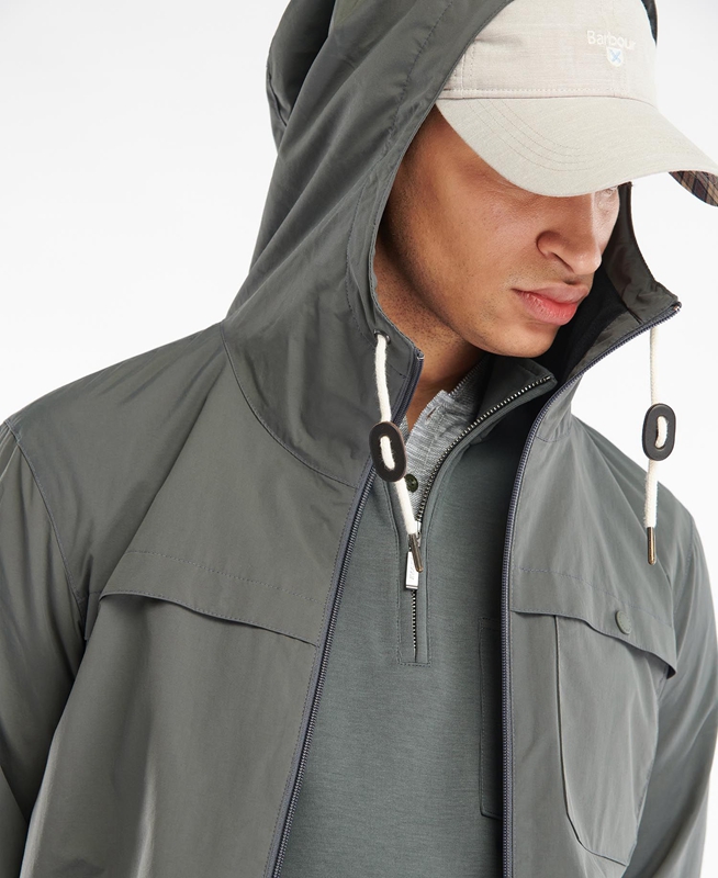 Barbour Selby Showerproof Férfi Alkalmi Dzsekik Szürke | 156302-RID