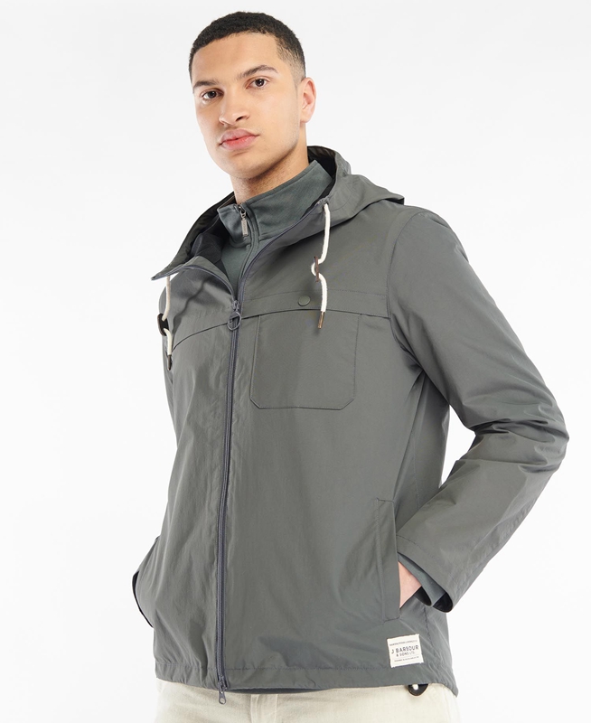 Barbour Selby Showerproof Férfi Alkalmi Dzsekik Szürke | 156302-RID