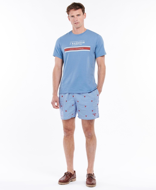 Barbour Shield Swim Férfi Nadrág Kék | 795163-NJU