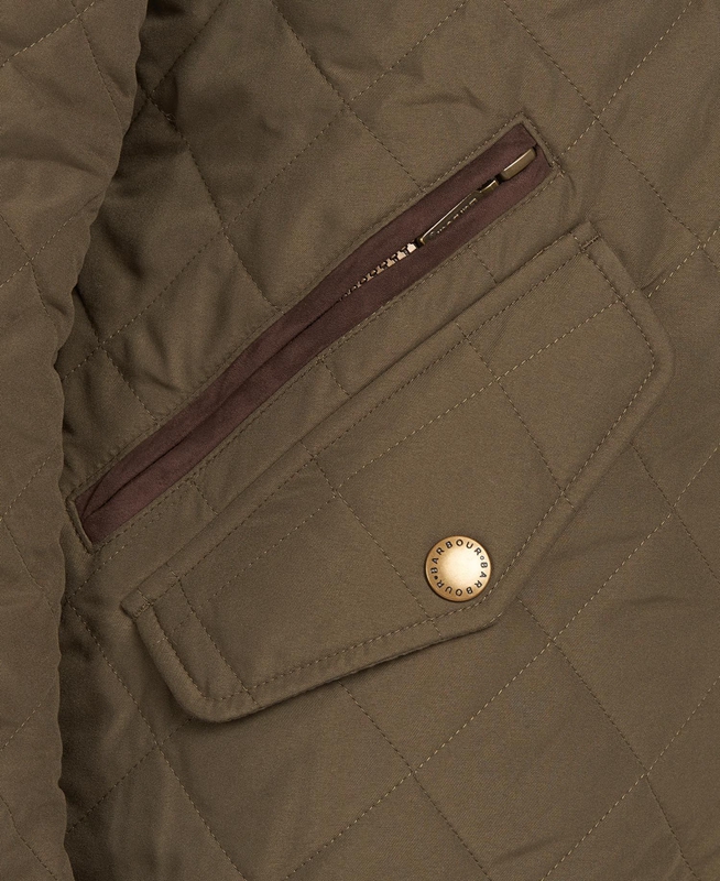 Barbour Shoveler Férfi Vattázott Kabát Olivazöld | 275301-FVT