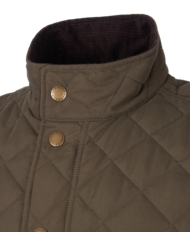 Barbour Shoveler Férfi Vattázott Kabát Olivazöld | 275301-FVT