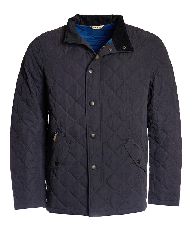 Barbour Shoveler Férfi Vattázott Kabát Sötétkék | 965023-MZV