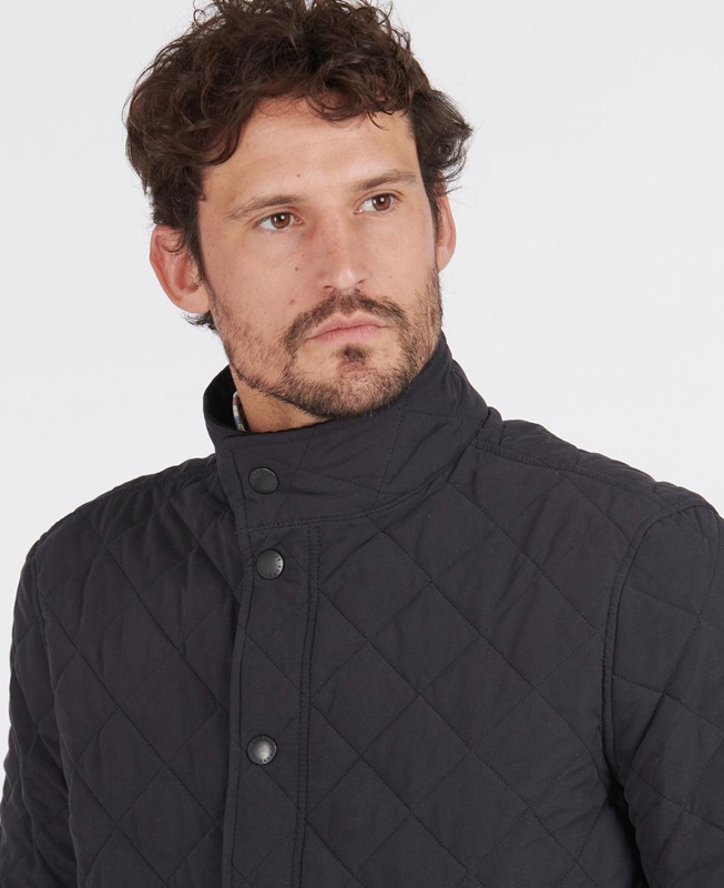 Barbour Shoveler Férfi Vattázott Kabát Sötétkék | 965023-MZV