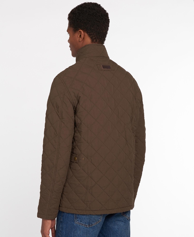 Barbour Shoveler Férfi Vattázott Kabát Zöld | 715346-RSU