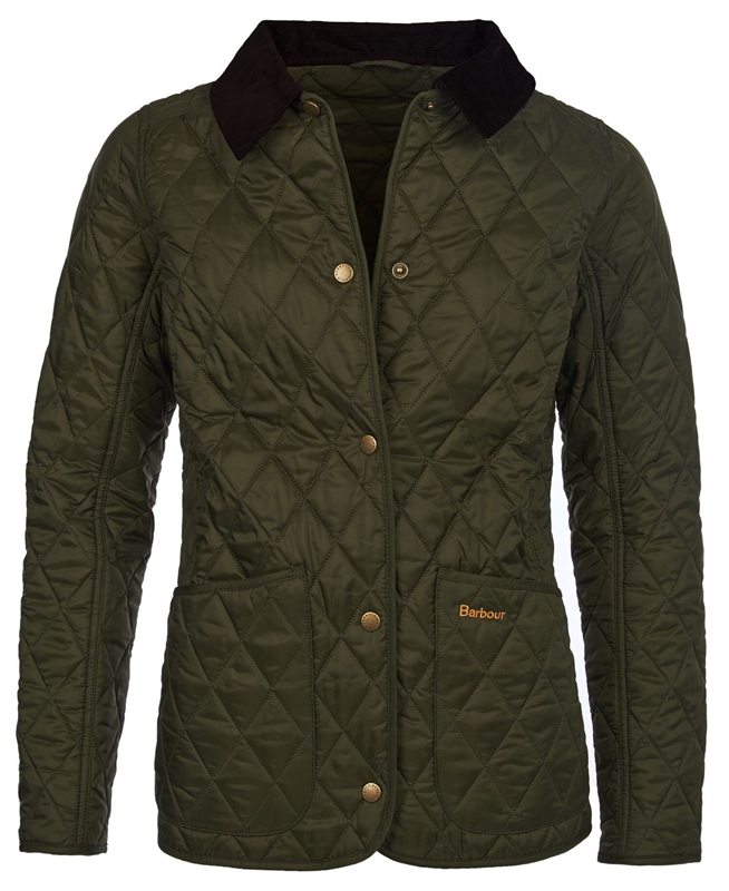Barbour Steppjacke Annandale Női Vattázott Kabát Olivazöld | 976543-NJU
