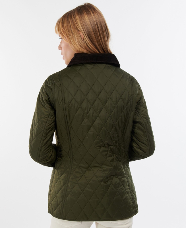 Barbour Steppjacke Annandale Női Vattázott Kabát Olivazöld | 976543-NJU