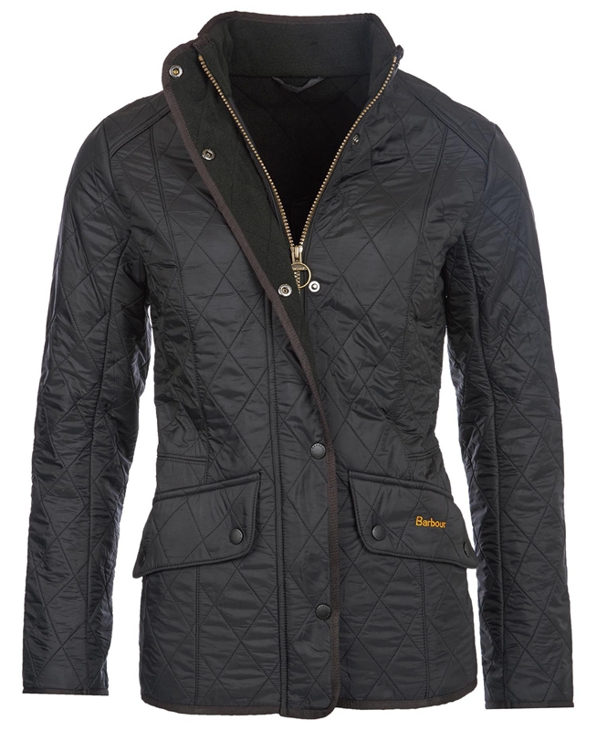 Barbour Steppjacke Cavalry Polarquilt Női Vattázott Kabát Fekete | 815762-SGD