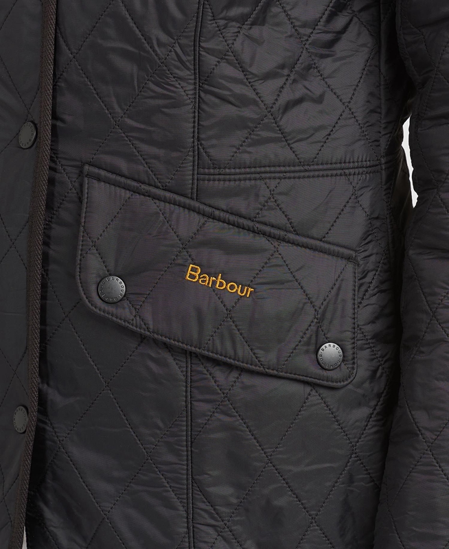 Barbour Steppjacke Cavalry Polarquilt Női Vattázott Kabát Fekete | 815762-SGD