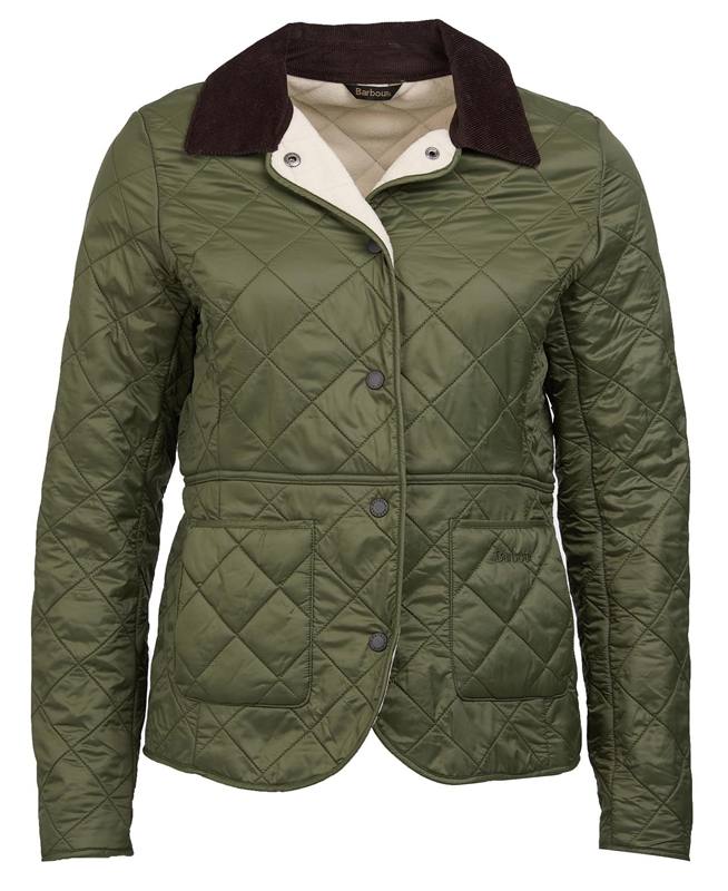 Barbour Steppjacke Deveron Polarquilt Női Vattázott Kabát Zöld | 823740-LHC
