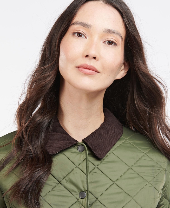 Barbour Steppjacke Deveron Polarquilt Női Vattázott Kabát Zöld | 823740-LHC